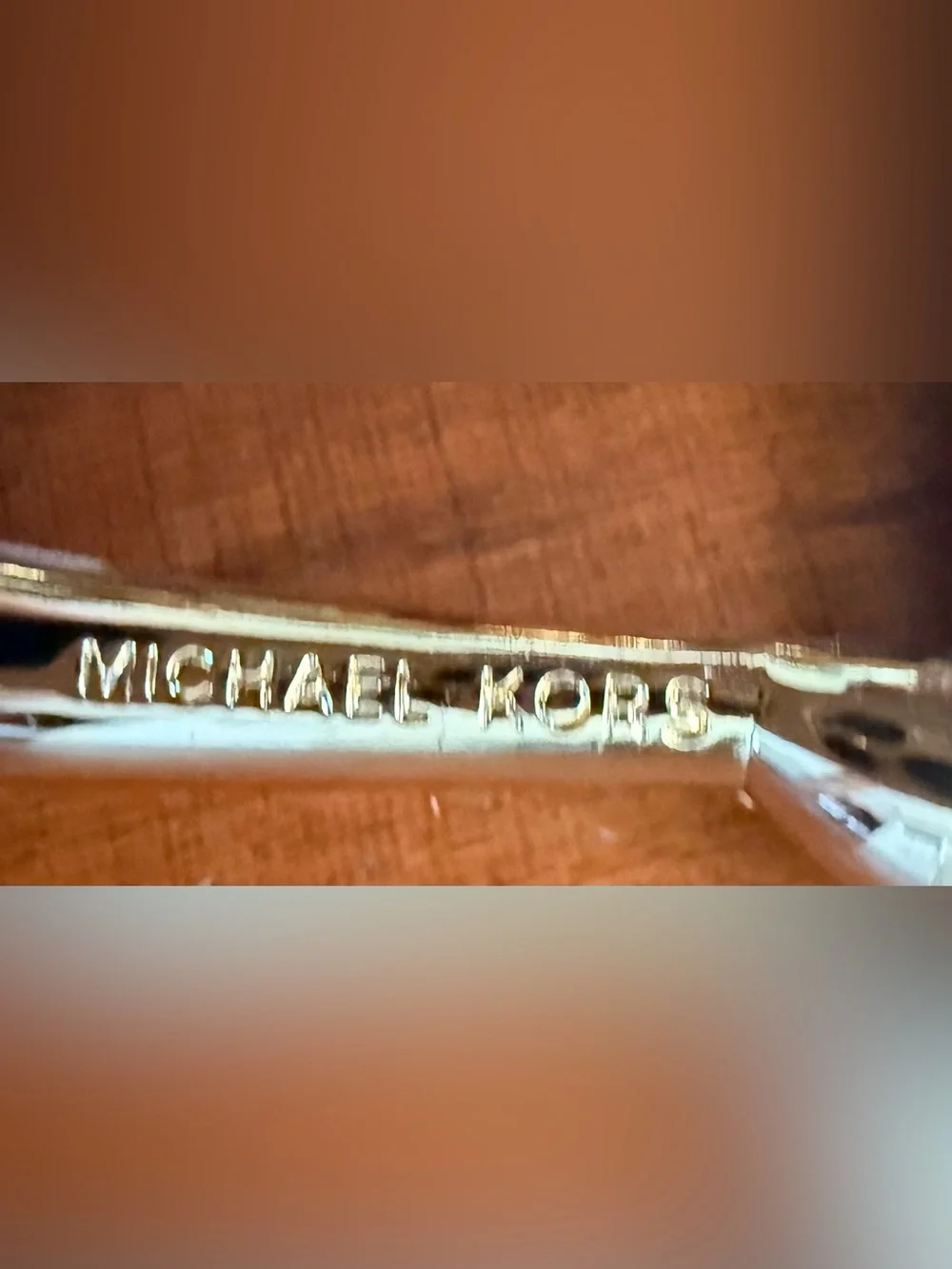 Michael Kors woven metallic